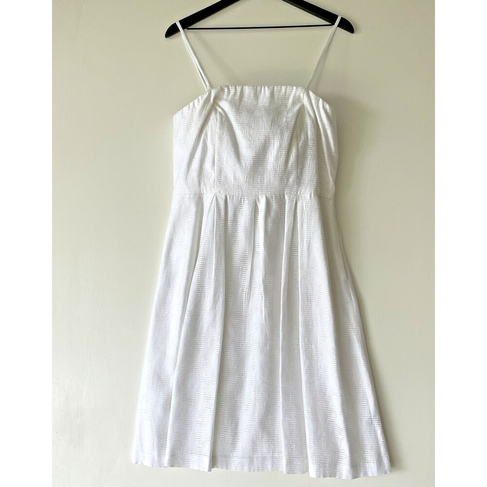 The Limited Size 10 Strappy Sundress White Pleated Empire Babydoll Whimsical